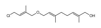 (2E,6E)-8-((E)-4-Chloro-2-methyl-but-2-enyloxy)-2,6-dimethyl-octa-2,6-dien-1-ol Structure