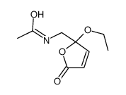 N-[(2-ethoxy-5-oxofuran-2-yl)methyl]acetamide结构式