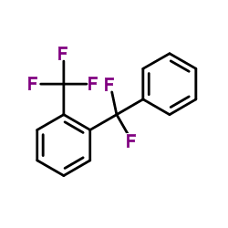 1-[Difluoro(phenyl)methyl]-2-(trifluoromethyl)benzene结构式