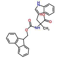 N-[(9H-Fluoren-9-ylmethoxy)carbonyl]-α-methyltryptophan Structure