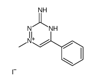 1-methyl-5-phenyl-1,2,4-triazin-1-ium-3-amine,iodide Structure
