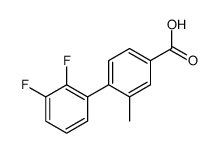 4-(2,3-difluorophenyl)-3-methylbenzoic acid结构式