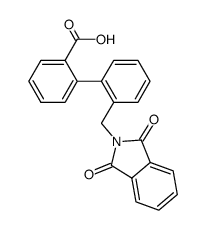 2'-(phthalimidomethyl)biphenyl-2-carboxylic acid结构式