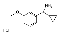 (1S)环丙基(3-甲氧基苯基)甲胺盐酸盐结构式