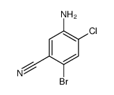 5-氨基-2-溴-4-氯苯甲腈结构式