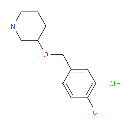 3-((4-氯苄基)氧基)哌啶盐酸盐结构式