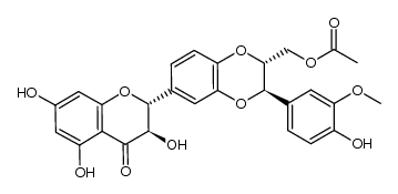 23-O-acetylsilybin A结构式