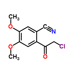 2-(Chloroacetyl)-4,5-dimethoxybenzonitrile Structure