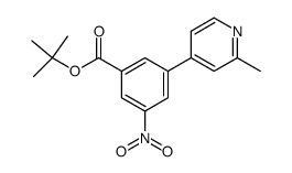 tert-butyl 3-(2-methylpyridin-4-yl)-5-nitrobenzoate Structure