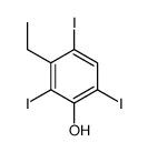 3-ethyl-2,4,6-triiodophenol Structure
