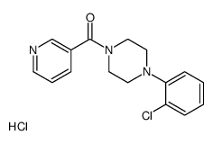 [4-(2-chlorophenyl)piperazin-1-yl]-pyridin-3-ylmethanone,hydrochloride结构式