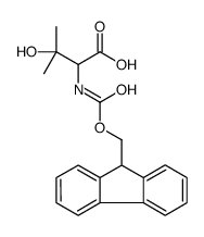 FMOC-(RS)-2-AMINO-3-HYDROXY-3-METHYLBUTANOIC ACID结构式