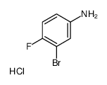 3-溴-4-氟苯胺盐酸盐结构式