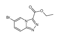 6-溴-[1,2,4]三唑并[4,3-a]吡啶-3-羧酸乙酯结构式