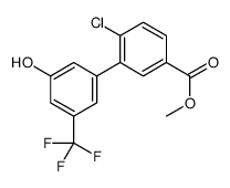methyl 4-chloro-3-[3-hydroxy-5-(trifluoromethyl)phenyl]benzoate结构式