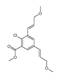 methyl 2-chloro-3,5-bis[(1E)-3-methoxyprop-1-en-1-yl]benzoate Structure
