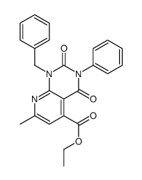 ethyl 1-benzyl-7-methyl-2,4-dioxo-3-phenylpyrido[2,3-d]pyrimidine-5-carboxylate Structure