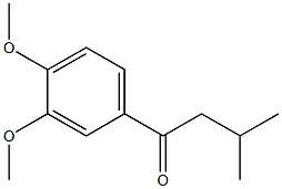 1-(3,4-二甲氧基苯基)-3-甲基-)-3-甲基-1-丁酮结构式