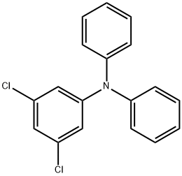 (3,5-二氯苯基)-二苯胺结构式
