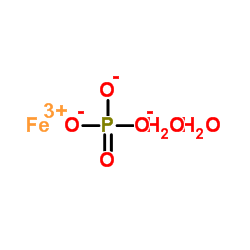磷酸铁(III) 二水合物结构式