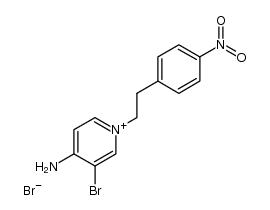 4-amino-3-bromo-1-(4-nitrophenethyl)pyridin-1-ium bromide Structure