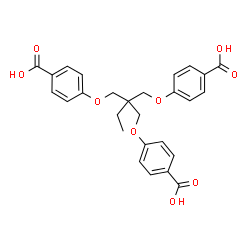 4,4'-[[[2-[(4-羧基苯氧基)甲基] -2-乙基丙烷-1,3-二基]二氧基]二苯甲酸结构式