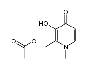 3-hydroxy-1,2-dimethylpyridin-4(1H)-one acetate Structure