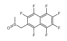 1,3,4,5,6,7,8-heptafluoro-2-naphthylmethyl methyl sulphoxide结构式