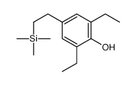 2,6-diethyl-4-(2-trimethylsilylethyl)phenol结构式