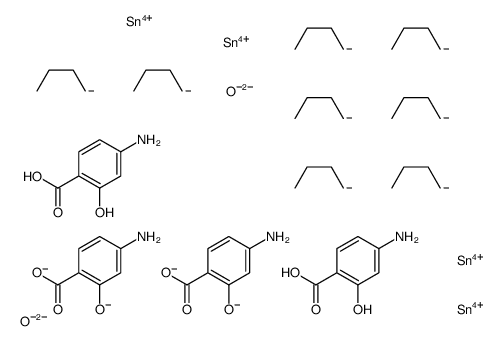 bis(di-n-butyl(4-aminosalicylate)tin)oxide Structure