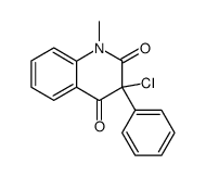 3-chloro-1-methyl-3-phenyl-1H,3H-quinoline-2,4-dione结构式