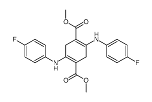 dimethyl 2,5-bis{(4-fluorophenyl)amino}cyclohexa-1,4-diene-1,4-dicarboxylate结构式