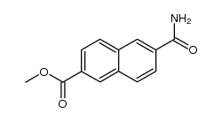 METHYL 6-CARBAMOYLNAPHTHALENE-2-CARBOXYLATE结构式