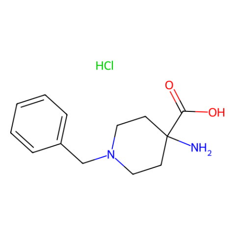 4-氨基-1-苄基哌啶-4-羧酸盐酸盐结构式