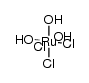 ruthenium(III)(H2O)3 chloride结构式