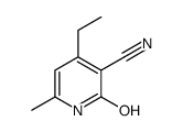 4-ethyl-6-methyl-2-oxo-1H-pyridine-3-carbonitrile结构式