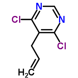 5-烯丙基-4,6-二氯嘧啶结构式