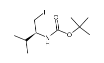 (S)-N-Boc-2-amino-3-methylbutyl iodide结构式