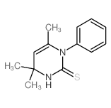 2(1H)-Pyrimidinethione,3,4-dihydro-4,4,6-trimethyl-1-phenyl-结构式