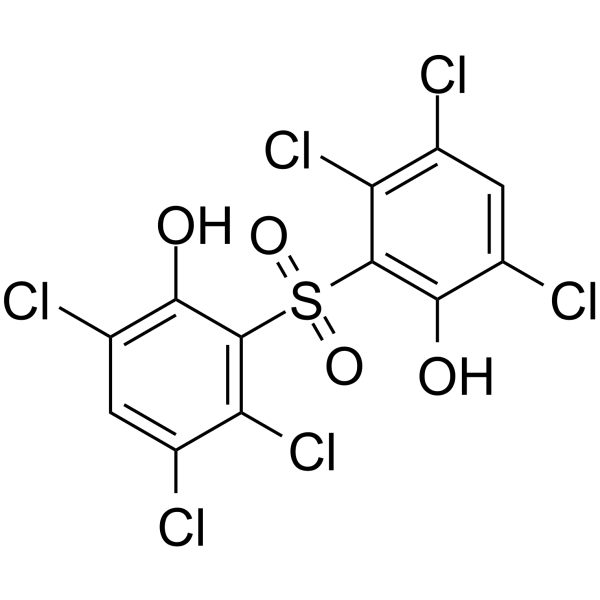 2,2’-磺酰基双(3,4,6-三氯苯酚)结构式