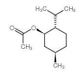 [1R-(1α,2β,5α)]-乙酸-5-甲基-2-(1-甲基乙基)环己酯结构式