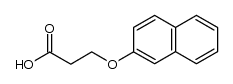 3-(2-Naphthoxy)propionic acid Structure