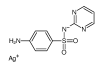 silver,(4-aminophenyl)sulfonyl-pyrimidin-2-ylazanide Structure