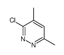 3-chloro-4,6-dimethylpyridazine Structure