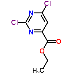 2,6-二氯嘧啶-4-羧酸乙酯结构式