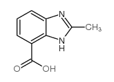 2-甲基-1H-苯并咪唑-7-羧酸结构式