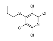 2,3,5,6-tetrachloro-4-propylsulfanylpyridine结构式
