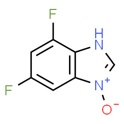 1H-Benzimidazole,5,7-difluoro-,3-oxide(9CI) structure