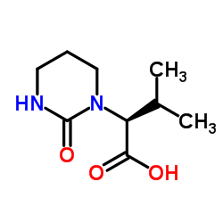 (2S)-(1-Tetrahydropyramid-2-one)-3-methylbutanoic acid Structure