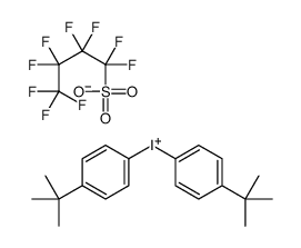 Bis(4-tertbutylphenyl)iodanium,1,1,2,2,3,3,4,4,4-nonafluorobutane-1-sulfonate Structure